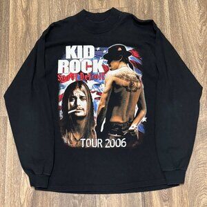 VTG Kid Rock Tour 2006 Shirt Mens Large Black Son of Detroit Y2K 00s Concert Tee